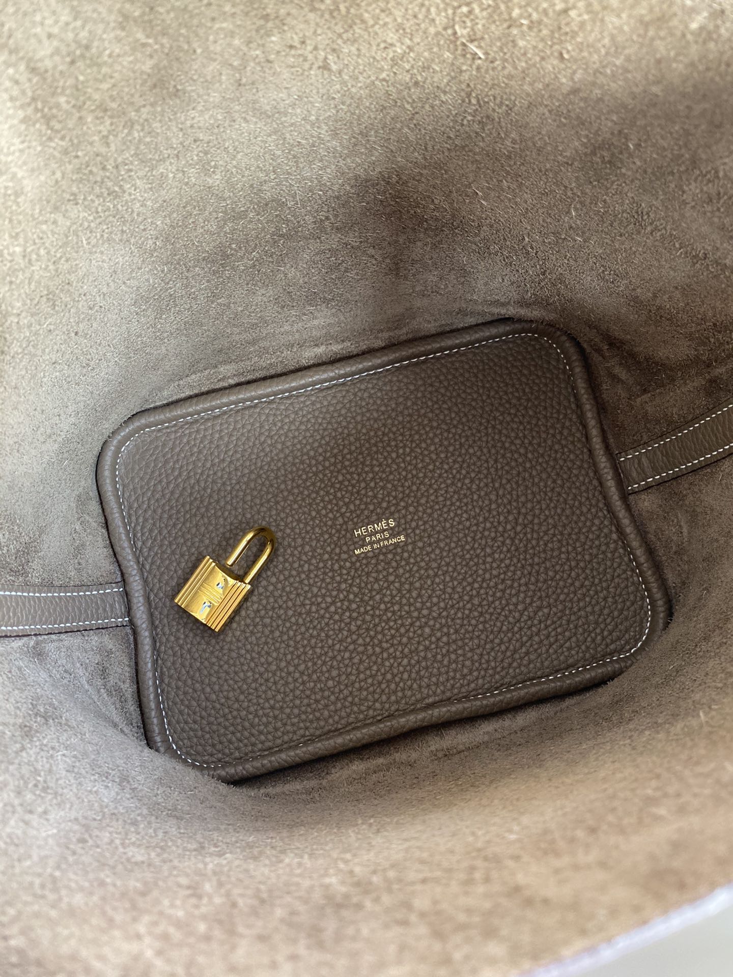 에르메스 피코탄 락18 에토프 금장 소가죽